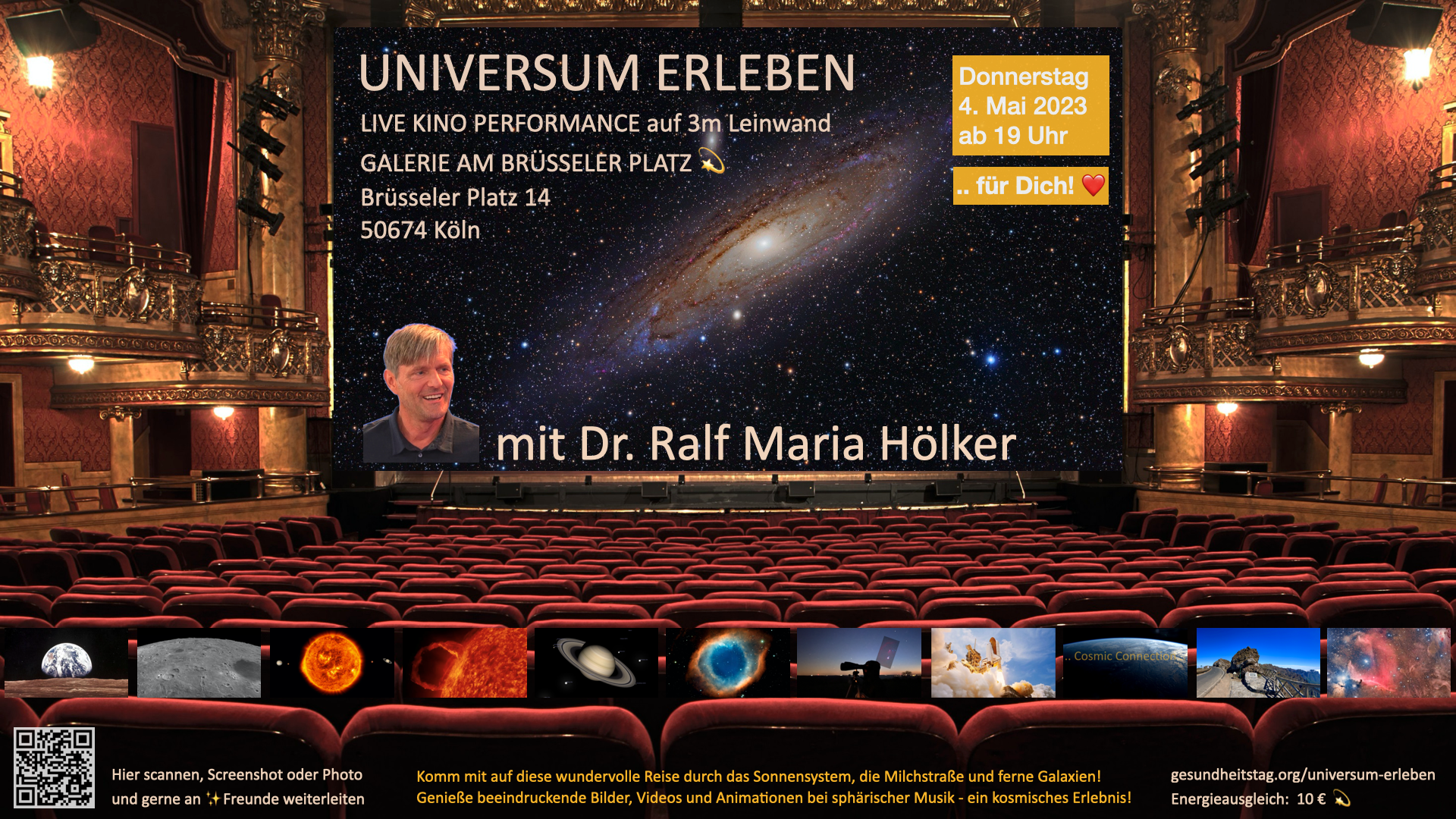 UNIVERSUM ERLEBEN  Live Kino Performance